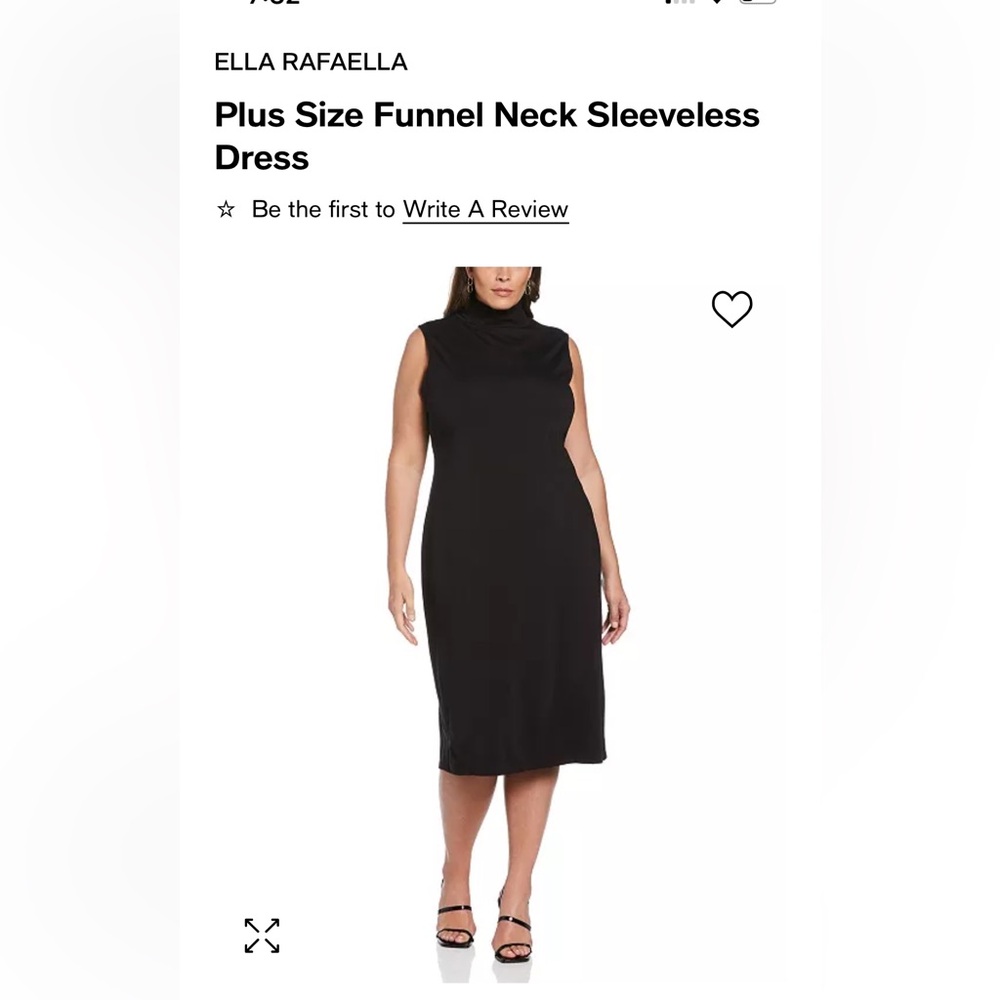 Ella Rafaella black dress. NWT size 1X